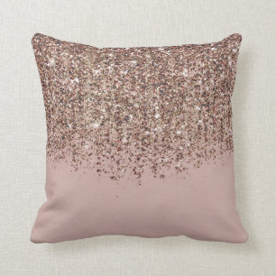 Maulwurfrosé Rosa Rosen Gold Bronze Glitter Wasser Kissen