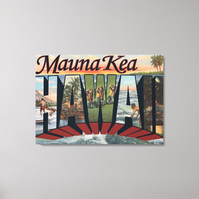Mauna Kea, Hawaii - Große Briefszenen Leinwanddruck (Vorderseite)