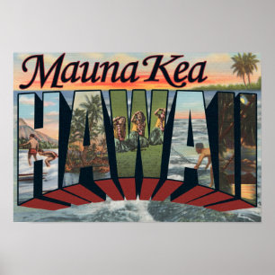 Mauna Kea, Hawaii - große Buchstabe-Szenen Poster