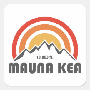 Mauna Kea Quadratischer Aufkleber