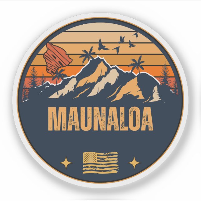 Maunaloa, Hawaii Aufkleber (Vorderseite)