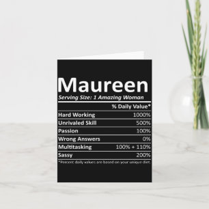 Maureen Rition Personalisierter Name Lustige Auffü Karte