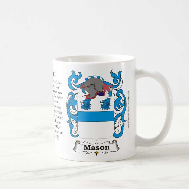 Maurer-Familien-Wappen Tasse (Rechts)