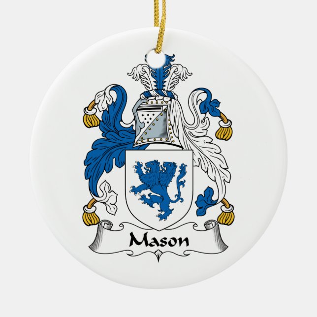 Maurer-Familienwappen Keramik Ornament (Vorne)