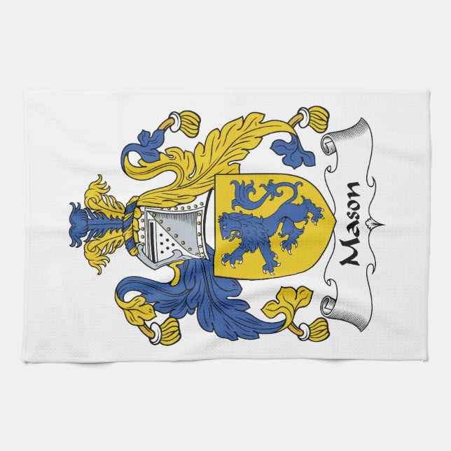 Maurer-Familienwappen Küchentuch (Horizontal)
