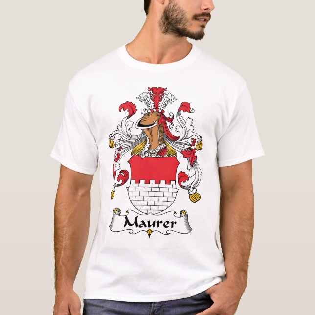 Maurer-Familienwappen T-Shirt (Vorderseite)