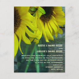 Maurer-Glas-Sonnenblume-Hochzeit im Einladung