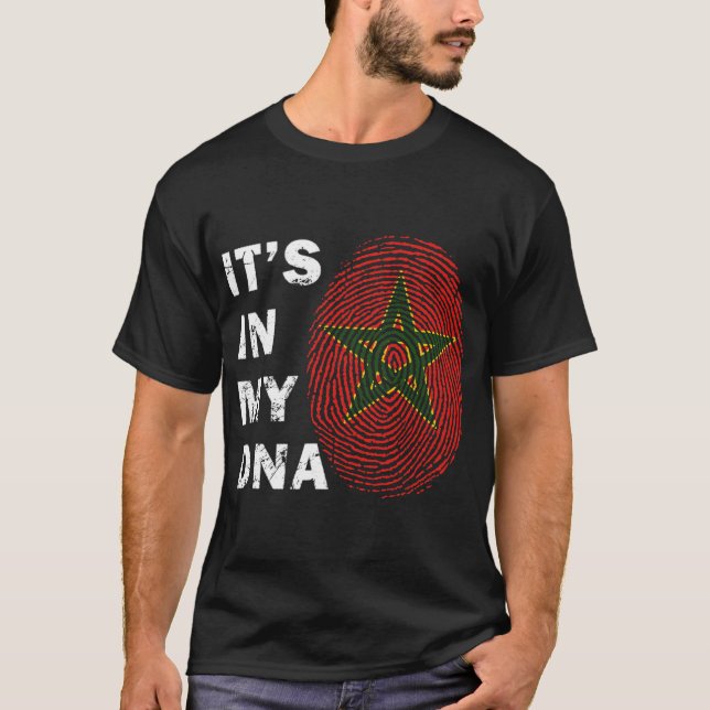 Maurer in meiner DNA-Maurerfahne stolz maurisches  T-Shirt (Vorderseite)
