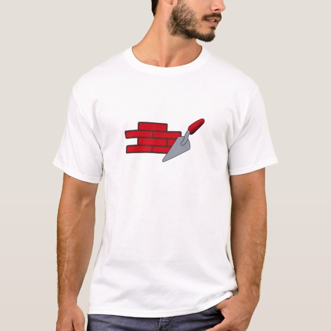 Maurerarbeit-Logo T-Shirt (Vorderseite)