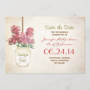 Maurerglas u. -fliedern Save the Date