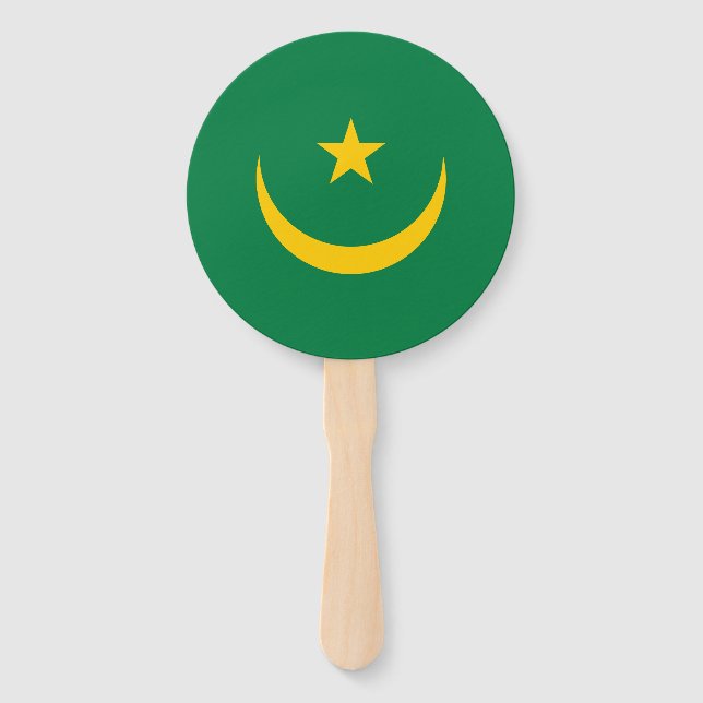 Mauretanien Alte Flagge Fächer (Vorderseite)