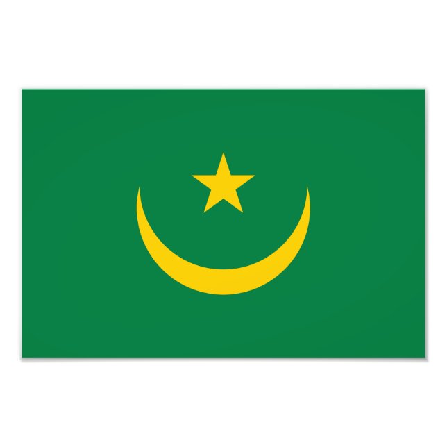 Mauretanien Alte Flagge Fotodruck (Vorne)