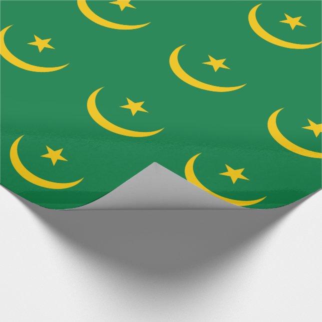Mauretanien Alte Flagge Geschenkpapier (Ecke)