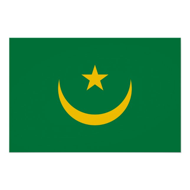 Mauretanien Alte Flagge Poster (Vorderseite)