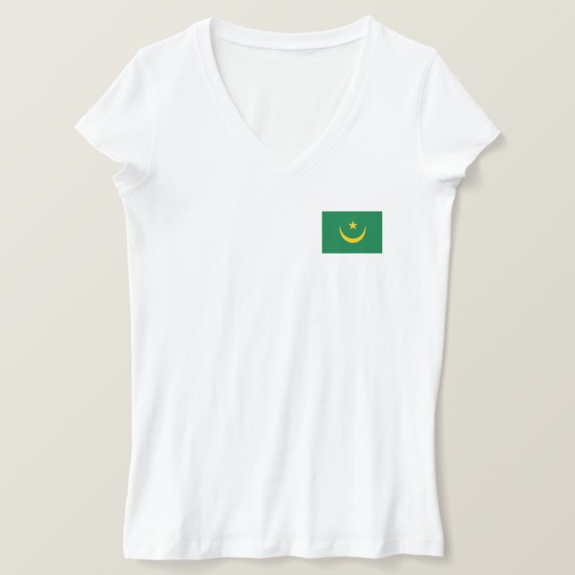 Mauretanien Alte Flagge T-Shirt (Design vorne)