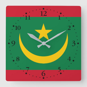 Mauretanien Quadratische Wanduhr