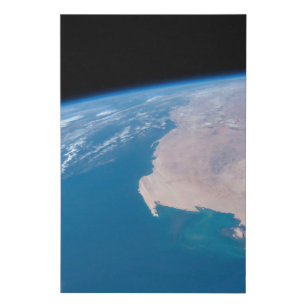 Mauretanien und Western Sahara vor der Küste Afrik Künstlicher Leinwanddruck