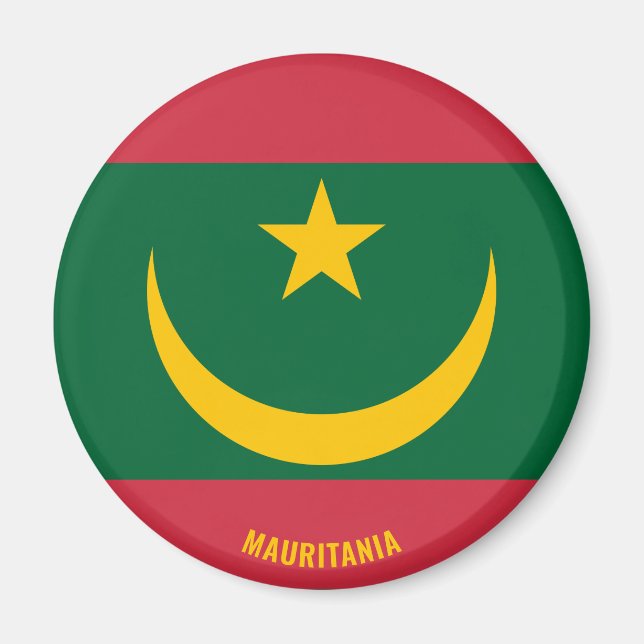 Mauretanienflagge Charming Patriotic Magnet (Vorne)