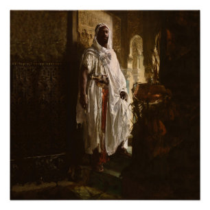 Mauretanischer Häuptling Afrikanische Kunst Malere Poster