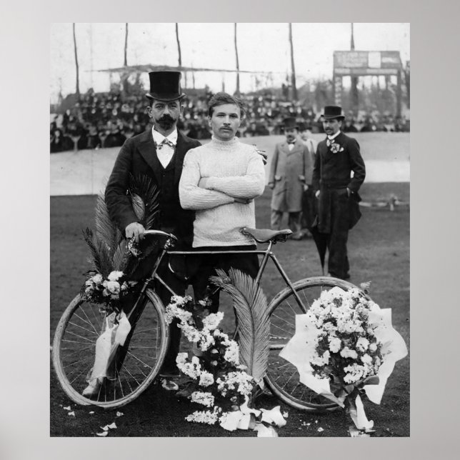 Maurice Garin Gewinner Paris-Roubaix 1898 Color Re Poster (Vorne)