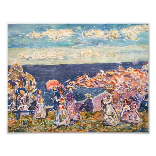 Maurice Prendergast - Am Strand Fotodruck (Vorne)