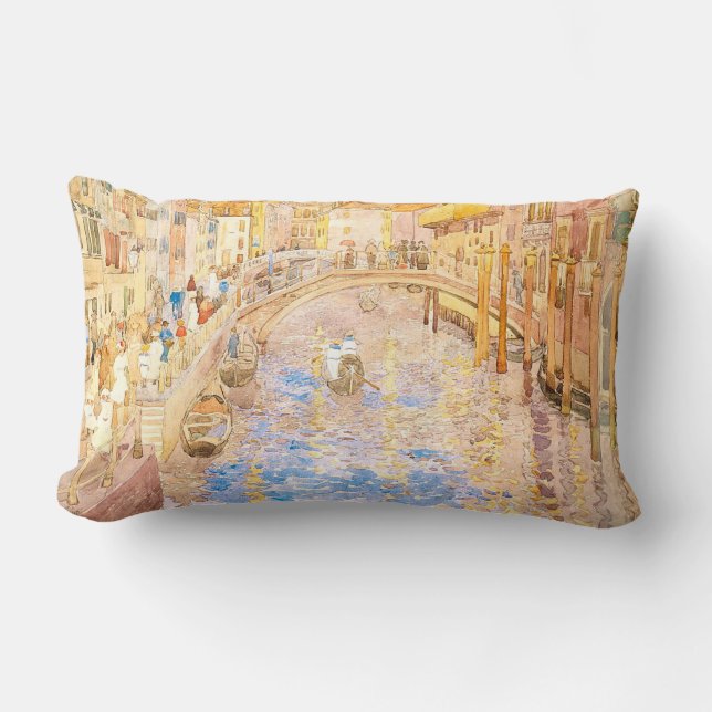 Maurice Prendergast's Venezianische Canal Scene Lendenkissen (Vorderseite)