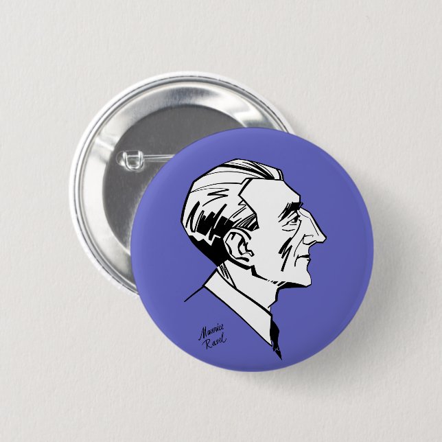Maurice Ravel Button (Vorne & Hinten)