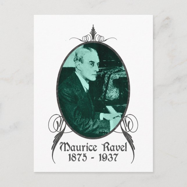 Maurice Ravel Postkarte (Vorderseite)