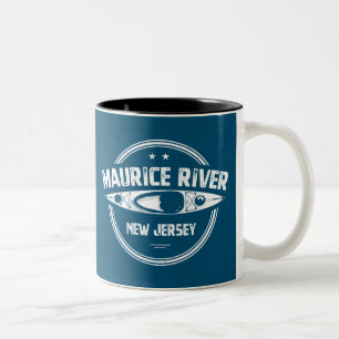 Maurice River New Jersey Kayaking Zweifarbige Tasse