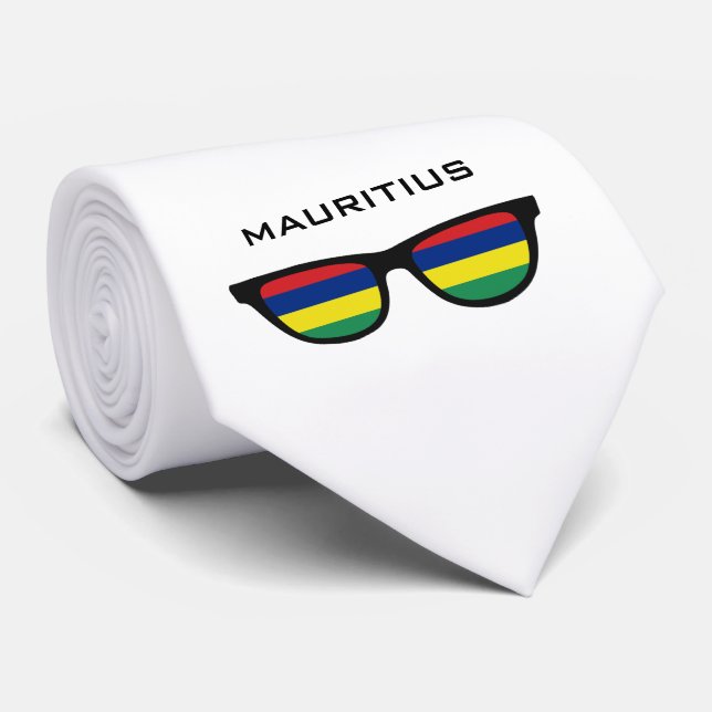 Maurice Shades texte et cravate couleur personnali (Roulé)