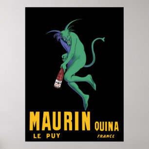 Maurin Quina Absinthe Poster Publicité Française