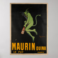 Maurin Quina Cappiello Absinthe Apertif Vintag