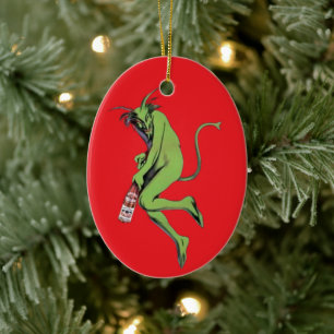 Maurin Quina Green Devil Keramik Ornament