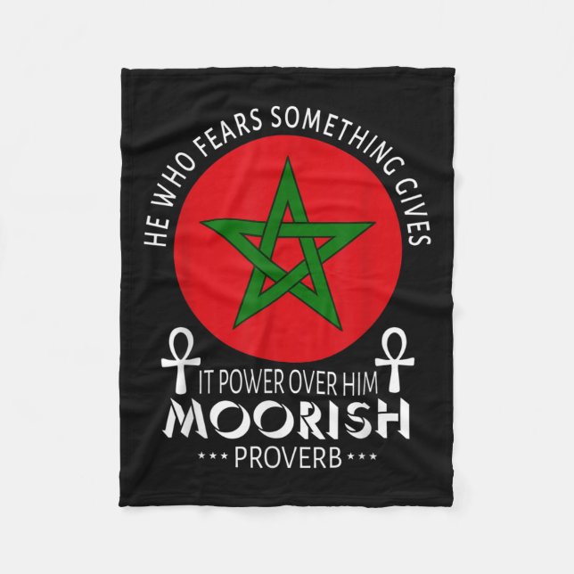 Maurische Amerikaner, die fürchten, Moors islamisc Fleecedecke (Vorderseite)