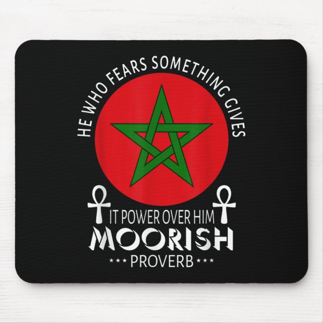 Maurische Amerikaner, die fürchten, Moors islamisc Mousepad (Vorne)