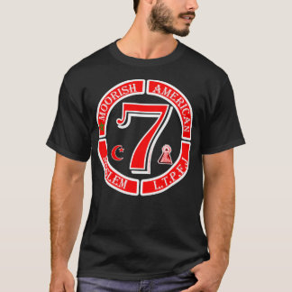 Maurische Amerikanische Moslem Moor Circle 7 T-Shirt