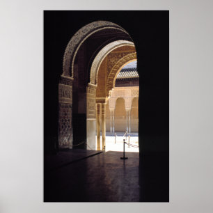 Maurische Bogen, die Alhambra, Poster