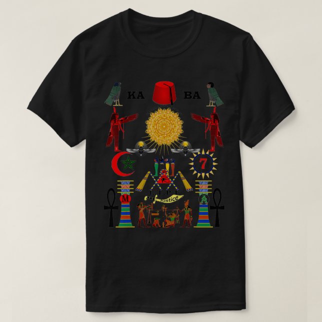 Maurischer amerikanischer Custodian aus Ägypten T-Shirt (Design vorne)