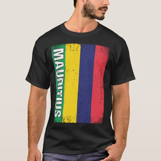 Mauritian Flag Mauritius T-Shirt (Vorderseite)