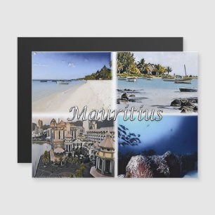 Mauritius - Cap Malheureux - Mosaik - Magnetkarte