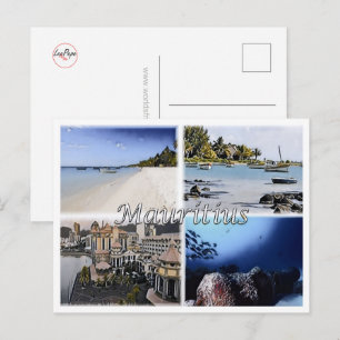 Mauritius - Cap Malheureux - Mosaik - Postkarte