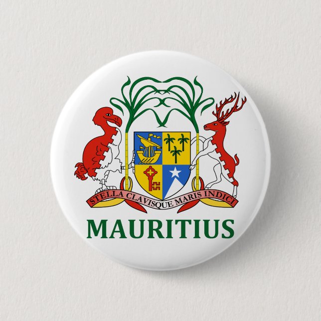 Mauritius - Emblem/Flagge/Wappen/Symbol Button (Vorderseite)