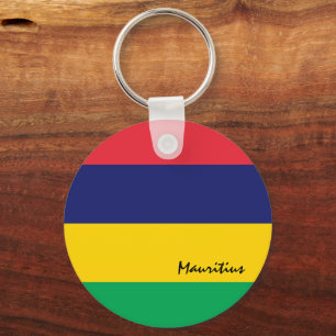 Mauritius Flag & Mauritius Patrioten / Sport Schlüsselanhänger