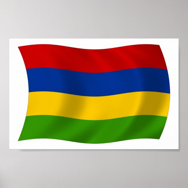 Mauritius Flag Poster Print (Vorne)