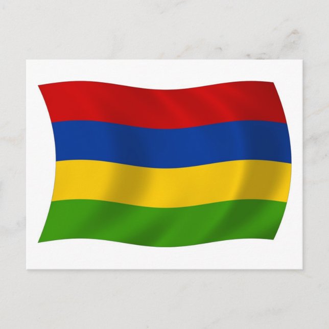 Mauritius Flag Postkarte (Vorderseite)