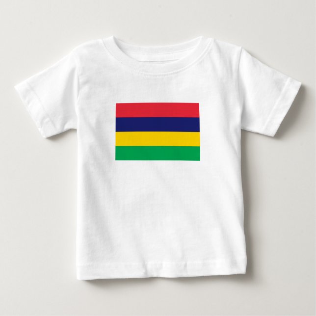 Mauritius-Flagge Baby T-shirt (Vorderseite)