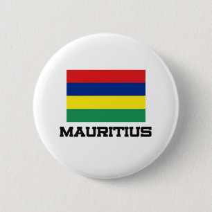 Mauritius-Flagge Button