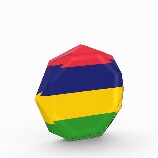 Mauritius-Flagge Fotoblock (Links)