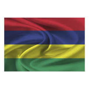 Mauritius-Flagge Fotodruck