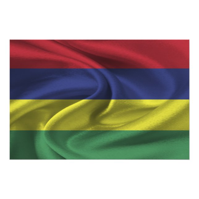 Mauritius-Flagge Fotodruck (Vorne)